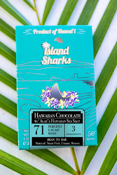 Wholesale 71% Hawai'i Cacao w/ Alaea (Hawaiian Sea Salt) (bulk)