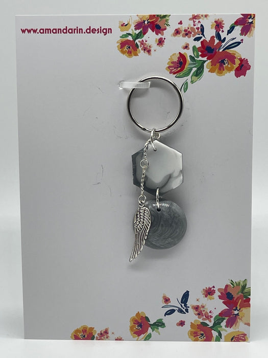 Handmade Unique Key Rings, Key Chains made from Resin.