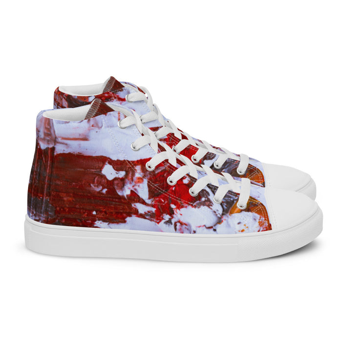 Gianneli Colours Handmade Men’s High Top Canvas Shoes