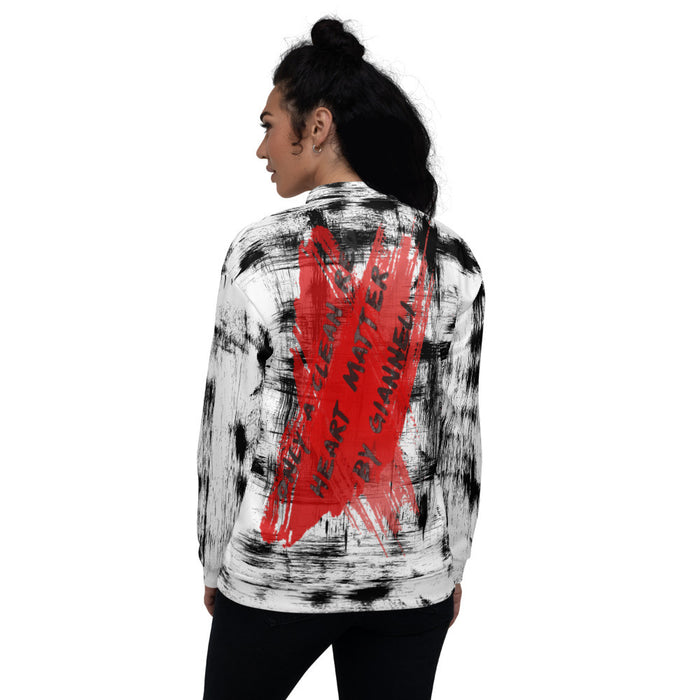 CLEAN HEART Unisex Bomber Jacket by Gianneli