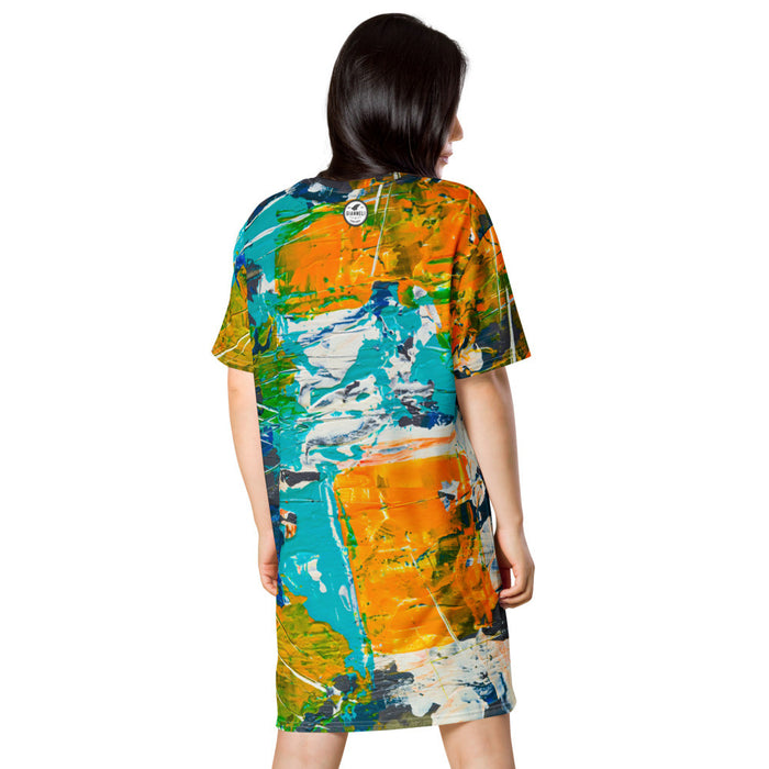 HUG MY COLOURS T-shirt Dress by Gianneli