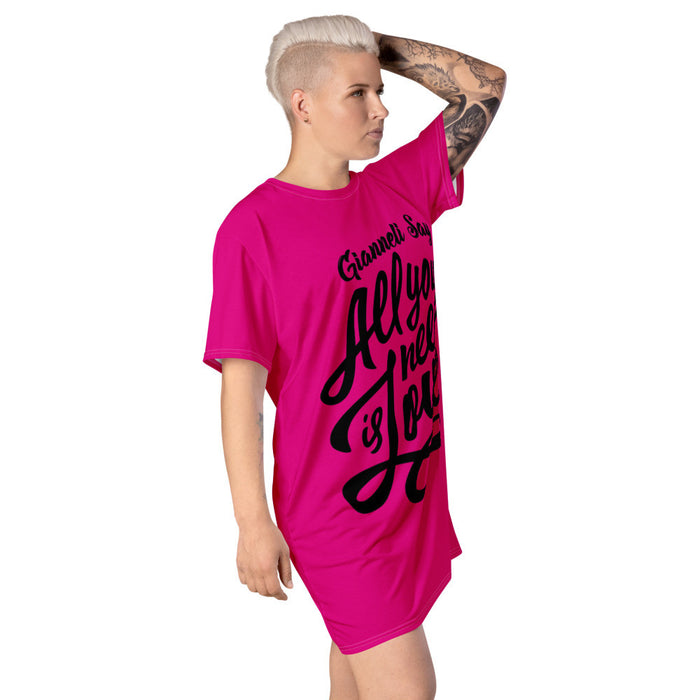 LOVE T-shirt Dress by Gianneli