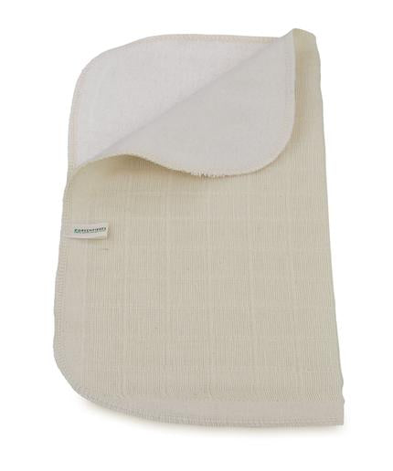 Organic Cotton Muslin Face Cloth - Soil Association Certified