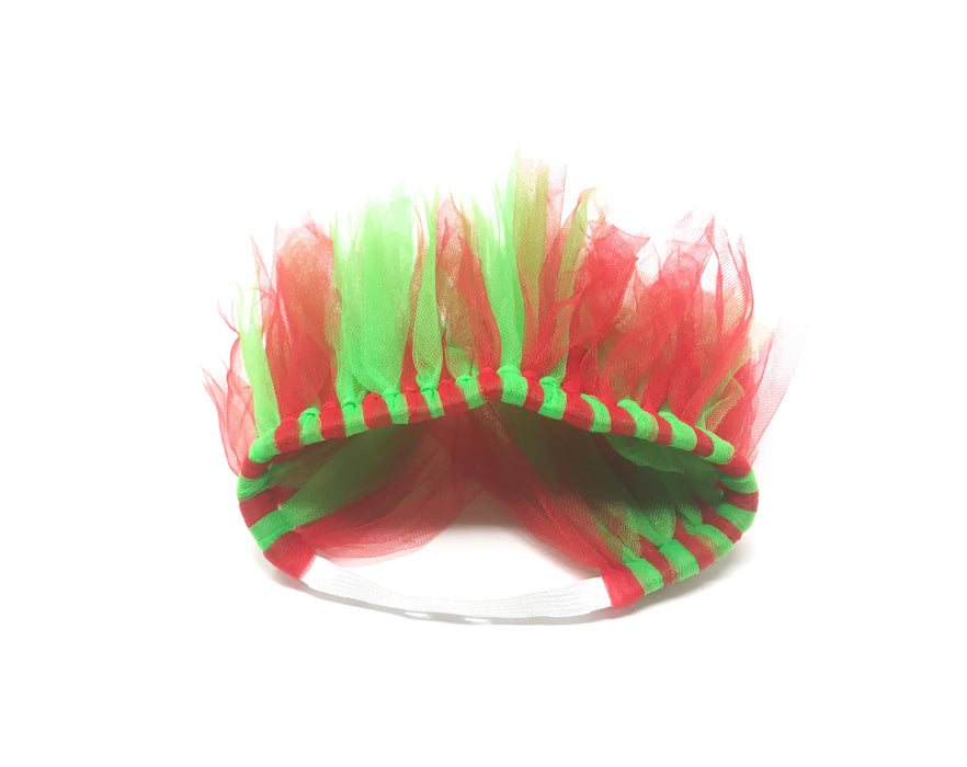 Red and Green Christmas Dog Tutu Skirt | XS-XXXL