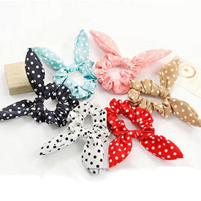 Bunny Ear Hair Ties | Scrunchies | 6Pcs