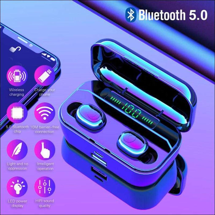 LED Power Bank Wireless Earbuds