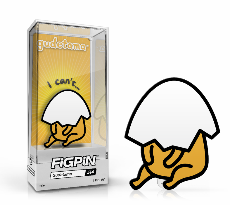 FiGPiN Gudetama [I Can't] #514 Limited Edition 1500