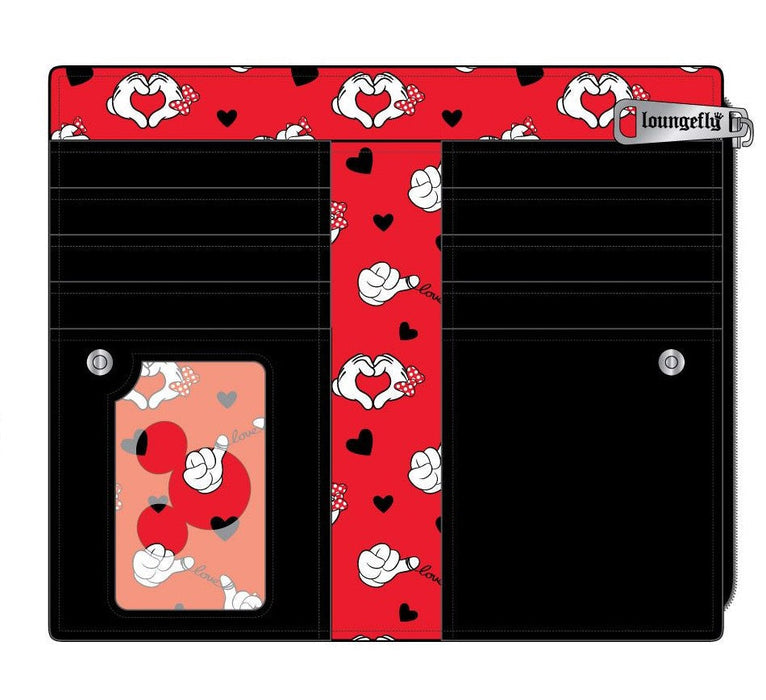 Loungefly - Disney Mickey and Minnie Valentines Flap Wallet