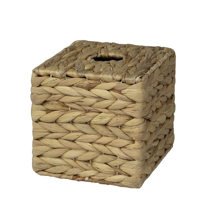 Cube Wicker Tissue Box Cover | Decorative Paper & Napkin Holder Dispenser