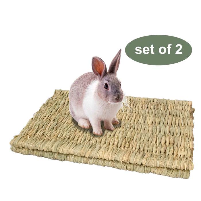 Seagrass Pet Mats for Bunny, Rabbit, Hamster and Small Animals | Protect Paws from Wire Cage