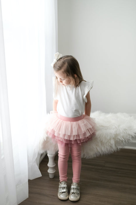 Kids Tutu Leggings | Pink or Gray | Babies - Toddlers - Kids