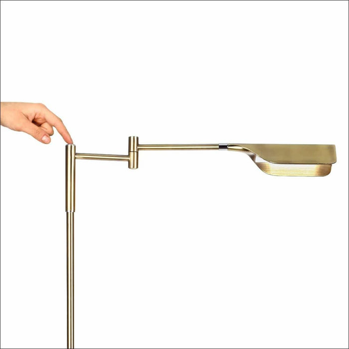 Precise Touch Antique Brass Floor Lamp