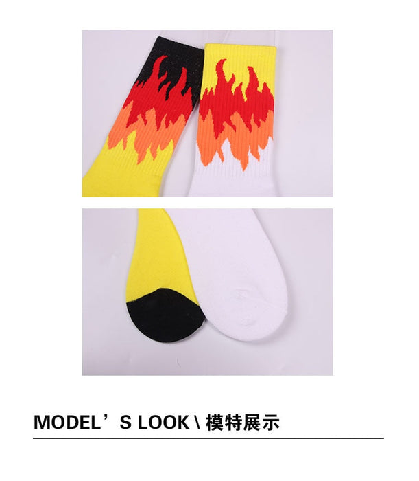 Flame Pattern Streetwear