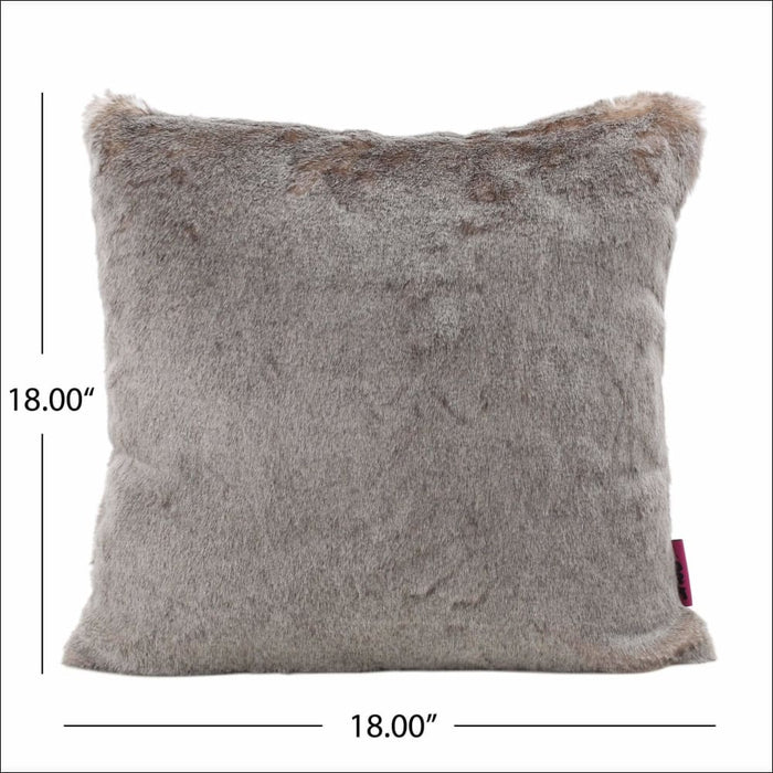 Set of 2 Ellison Faux Fur Throw Pillow