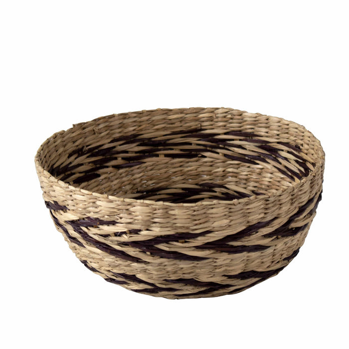 Set 2 Seagrass Woven Fruit Basket Bowls