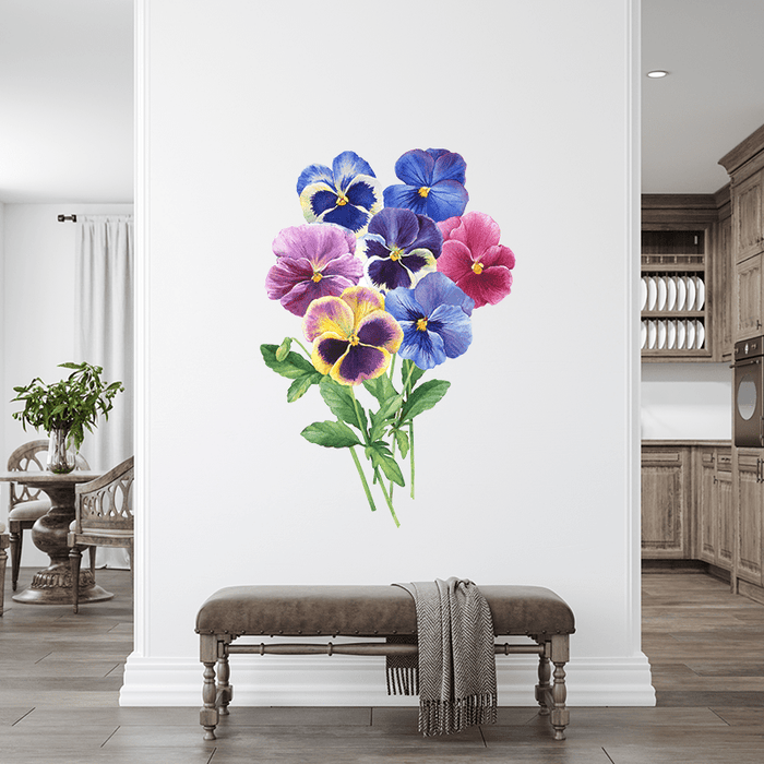 Tricolor Pansy flower Bouquet