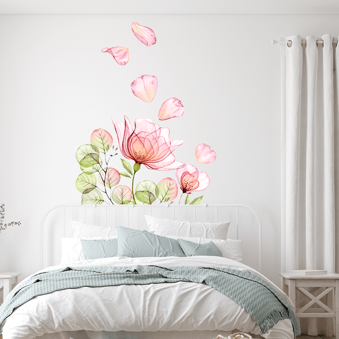 Transparent Pink Poppies with Petals