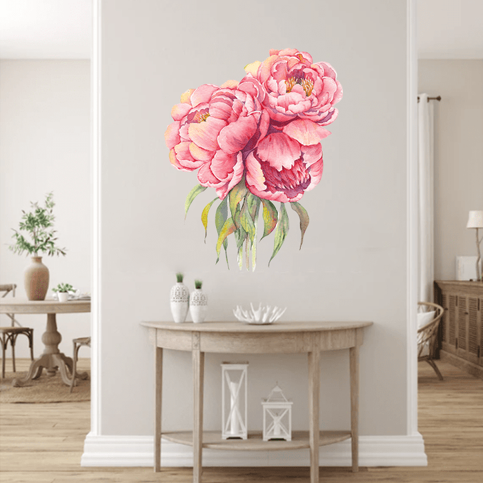 Realistic Pink Peony Bouquet