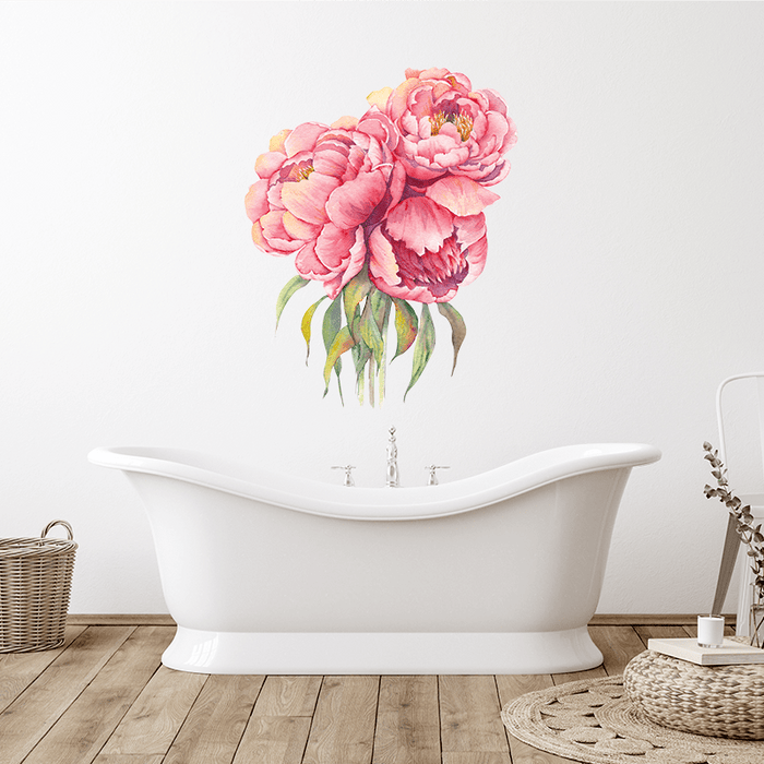 Realistic Pink Peony Bouquet