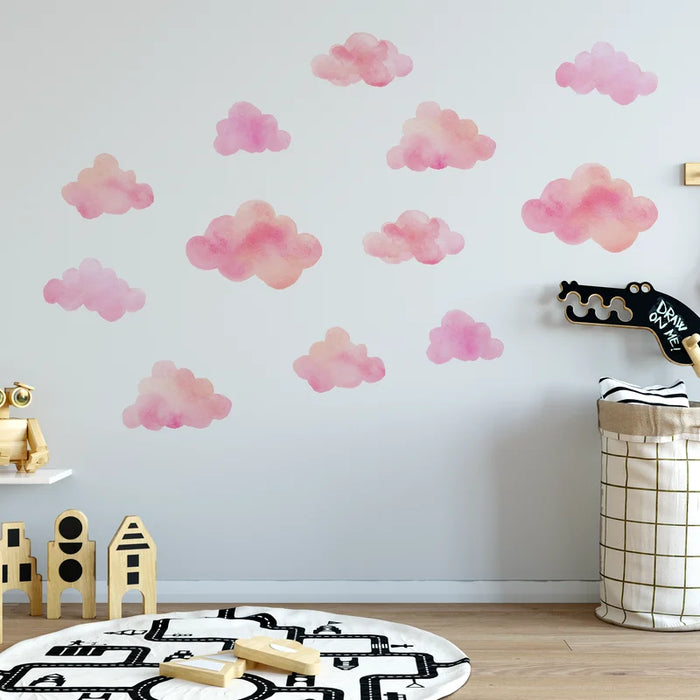 Pink Cloud Wall Pattern