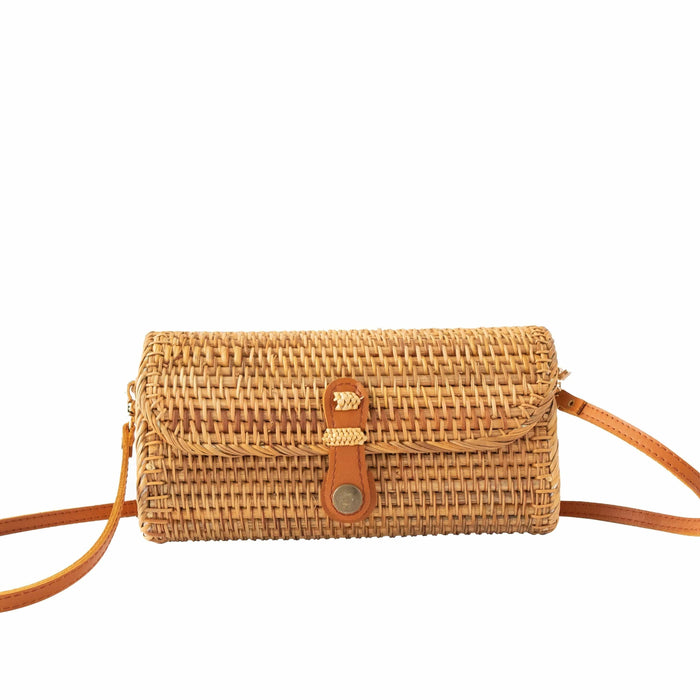 Rattan Clutch Purse & Bag | Straw Wicker Evening Clutch Bag (Vietnamese Pattern)