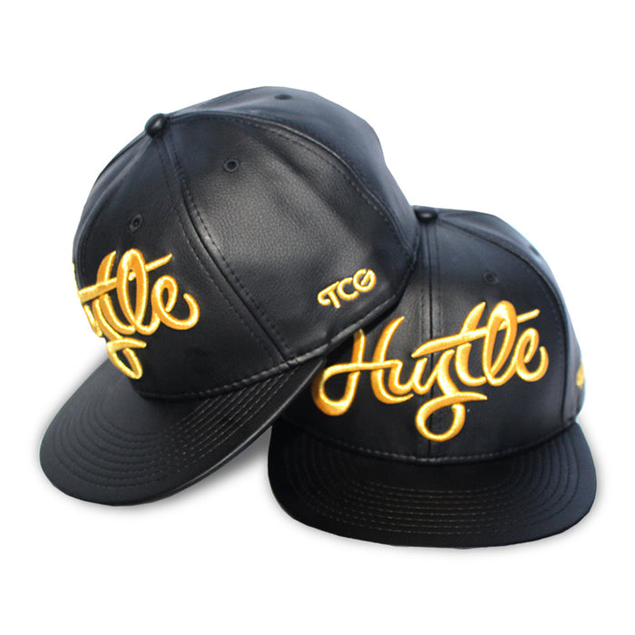 Hustle - T.O. - The Cap Guys TCG / Inspired Exclusives Gold and Black Snapback Cap