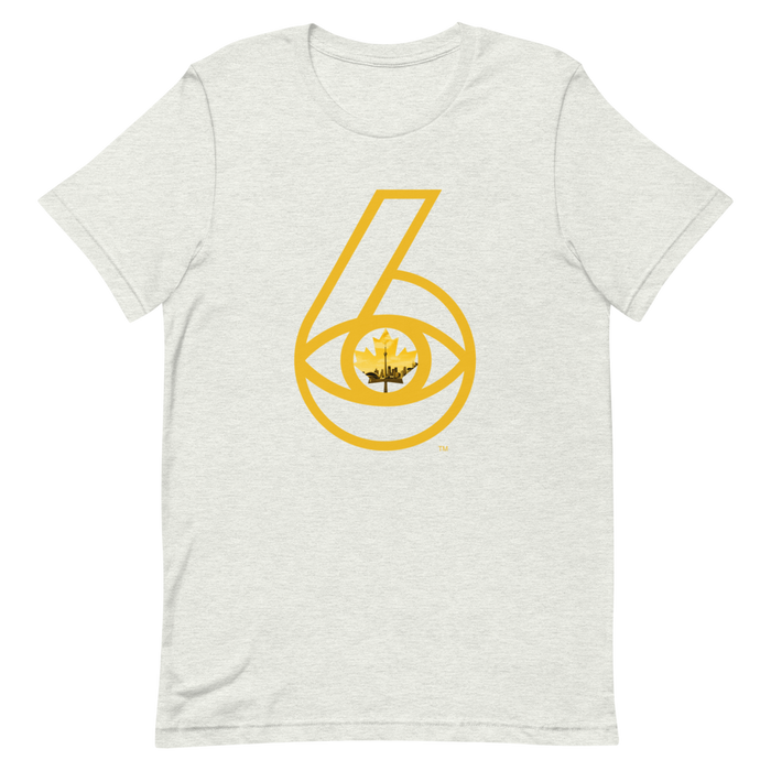 6 Visions - Toronto Skyline - Gold Graphic - Short Sleeve Unisex T-Shirt