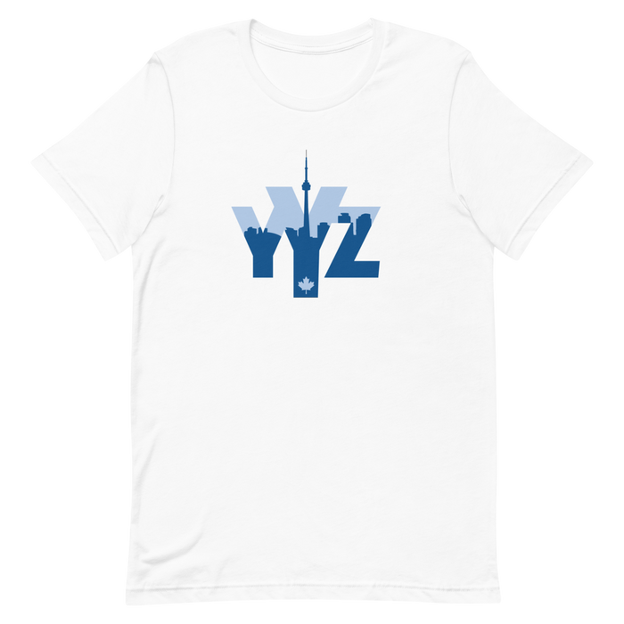 YYZ Toronto - Blue Graphic - Short Sleeve Unisex T-Shirt