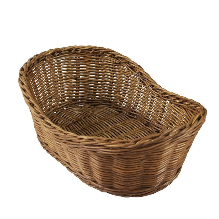 Oval Wicker Serving Baskets (11-Inch) | Restaurant Serving & Tabletop Display Baskets