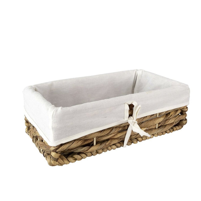 Water Hyacinth Storage Container Baskets with Liner - Multi-funtional storage solution for Home Decor