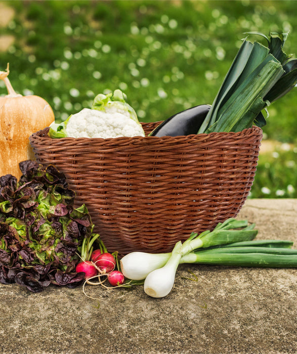 Wicker Serving Bowl Baskets | Restaurant Serving & Tabletop Display